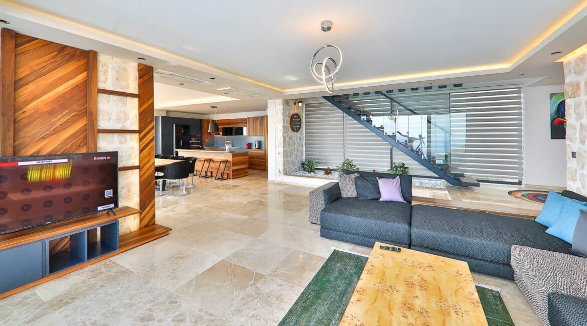 Villa Beverley Hills Kalkan large open plan living space super comfy and modern