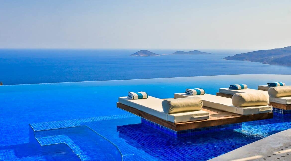 Villa Beverley Hills Kalkan mouse and snake island views