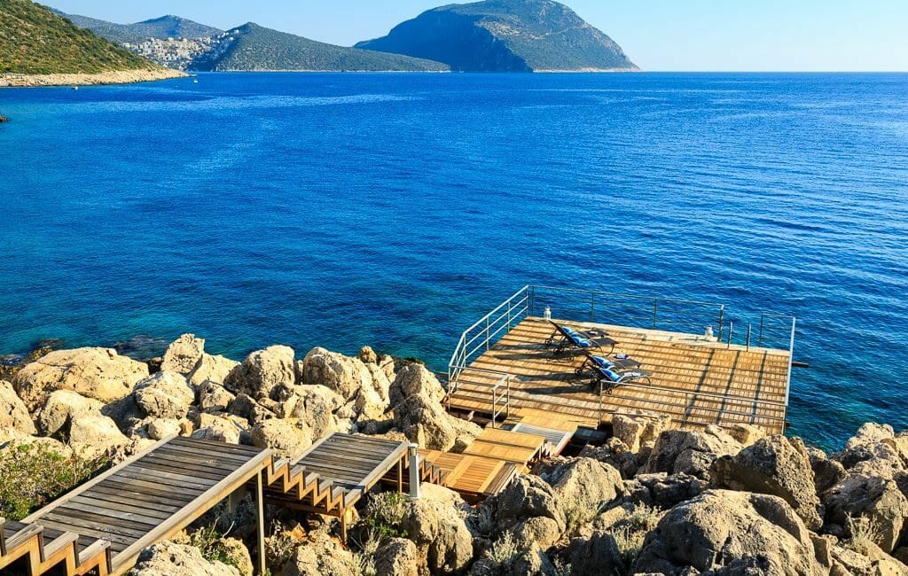 Villa Guney Exclusive in Kalkan bathing platforms with sea access