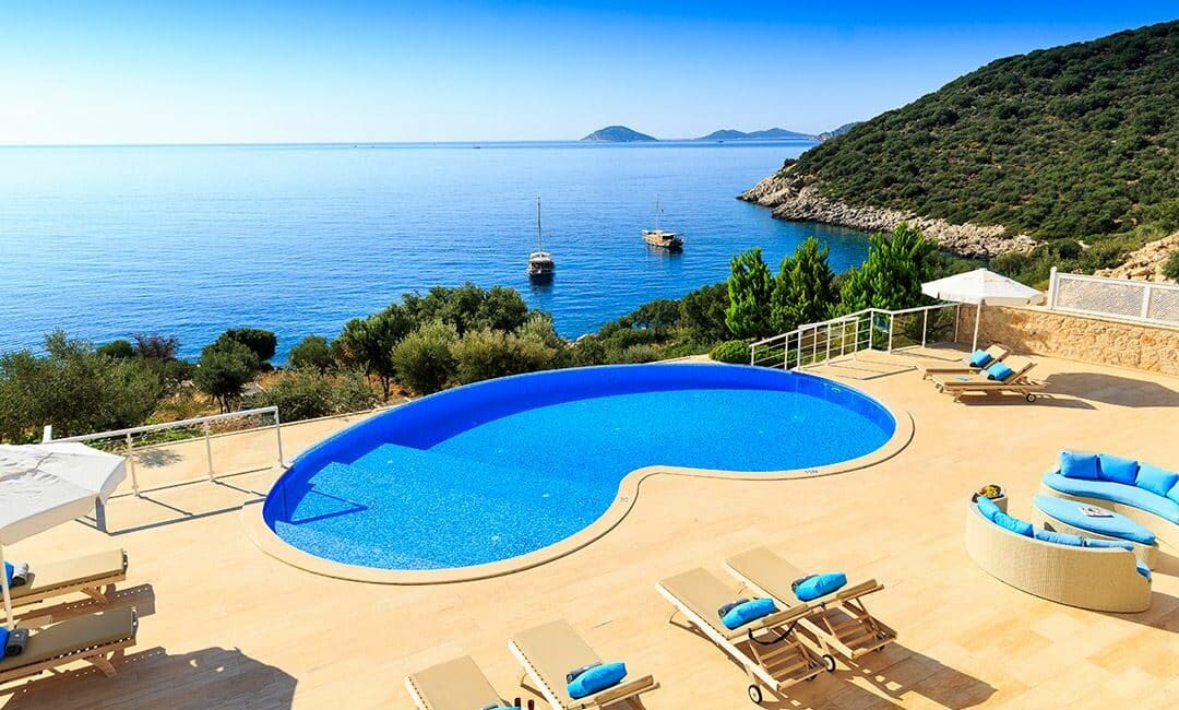 Villa Guney Exclusive in Kalkan infinity sea facing swimming pool