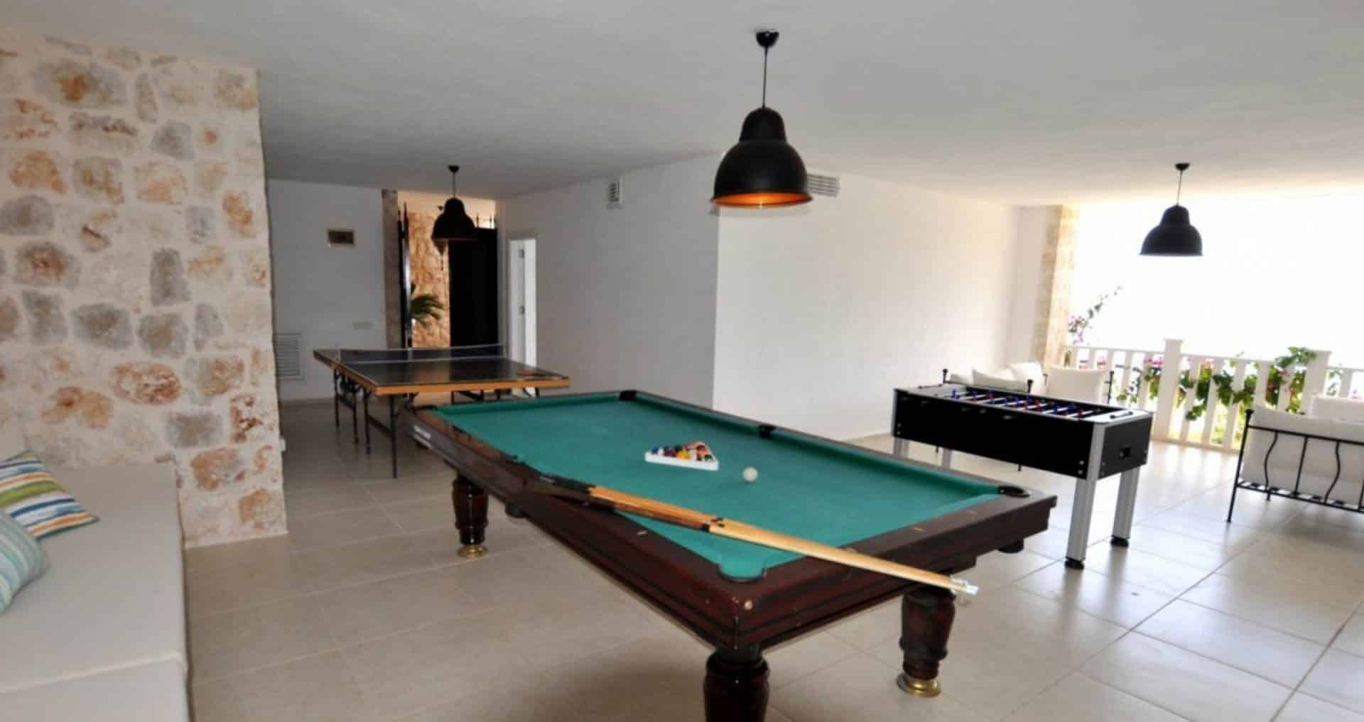 Villa Korsan Kalkan Games Room Table Tennis