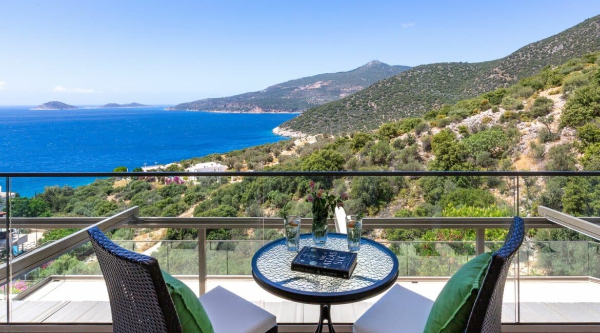 Villa Korsan Kalkan furnished terraces and sea views