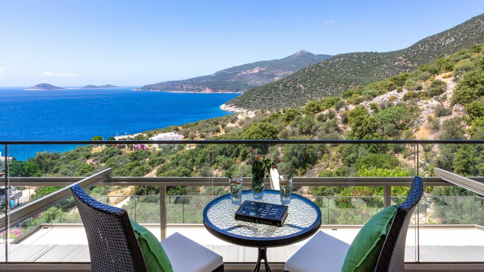 Villa Korsan Kalkan furnished terraces and sea views