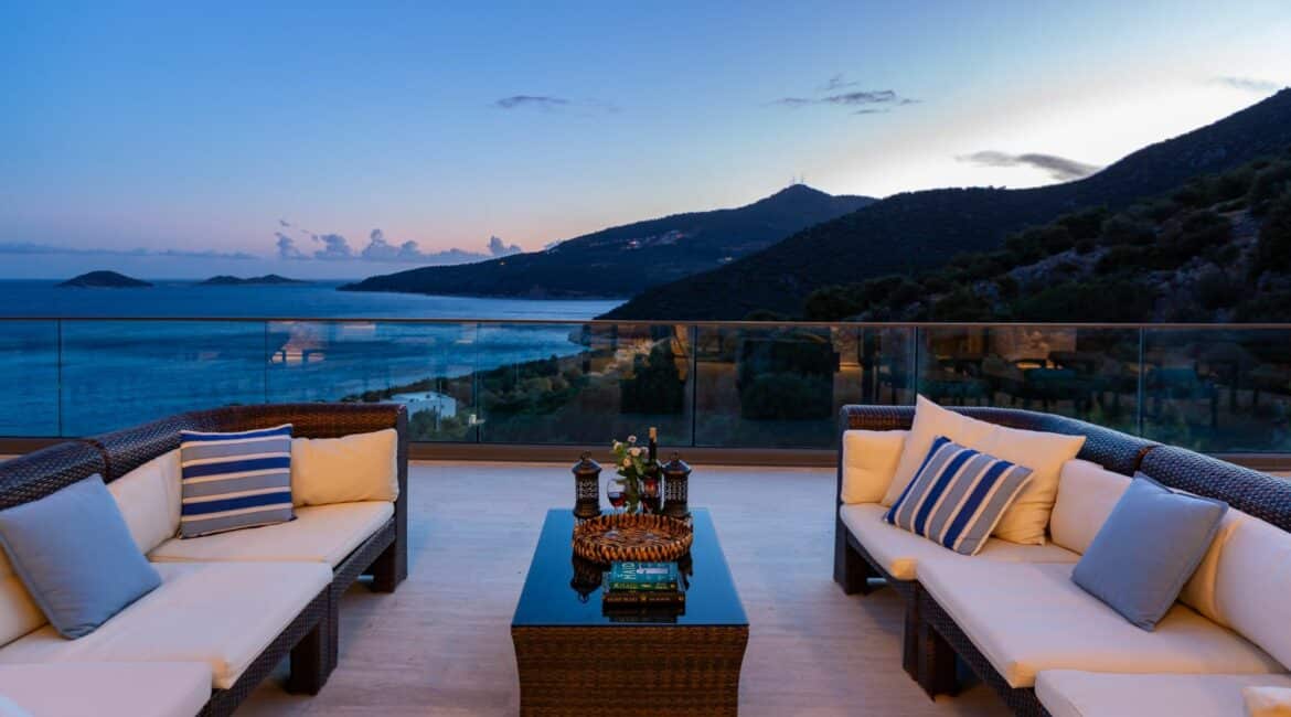 Villa Korsan Kalkan super comfy terraces made for relaxing and unwinding