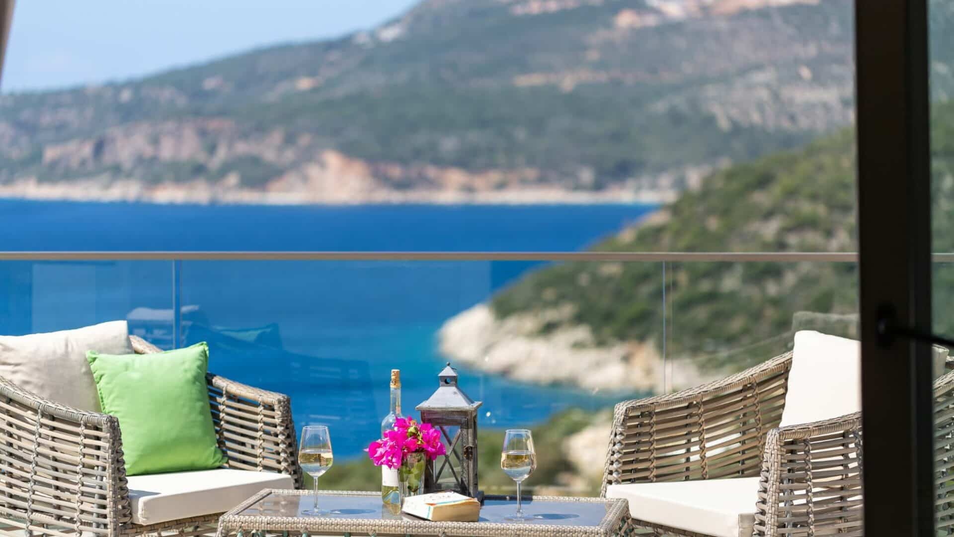 Villa Korsan Kalkan wide screen sea views