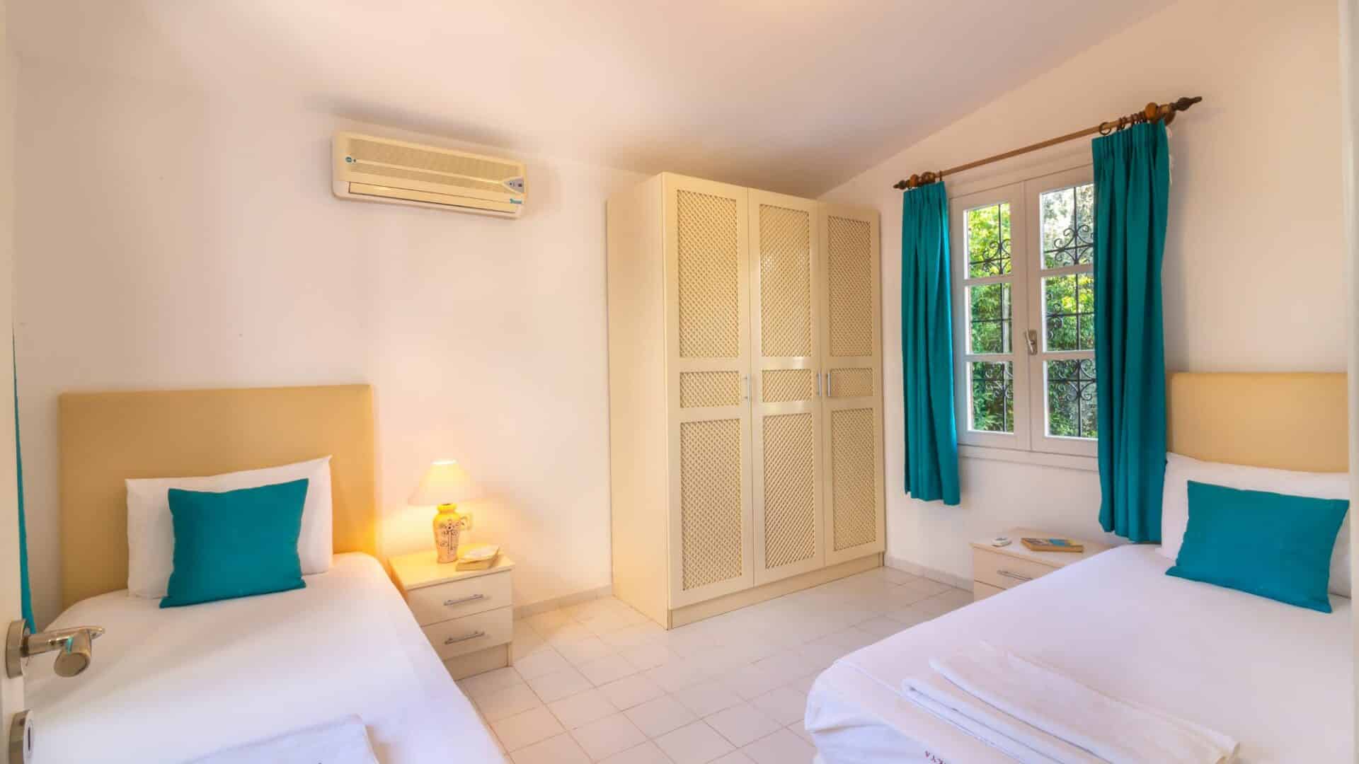 Villa Likya Kalkan Twin Bedroom