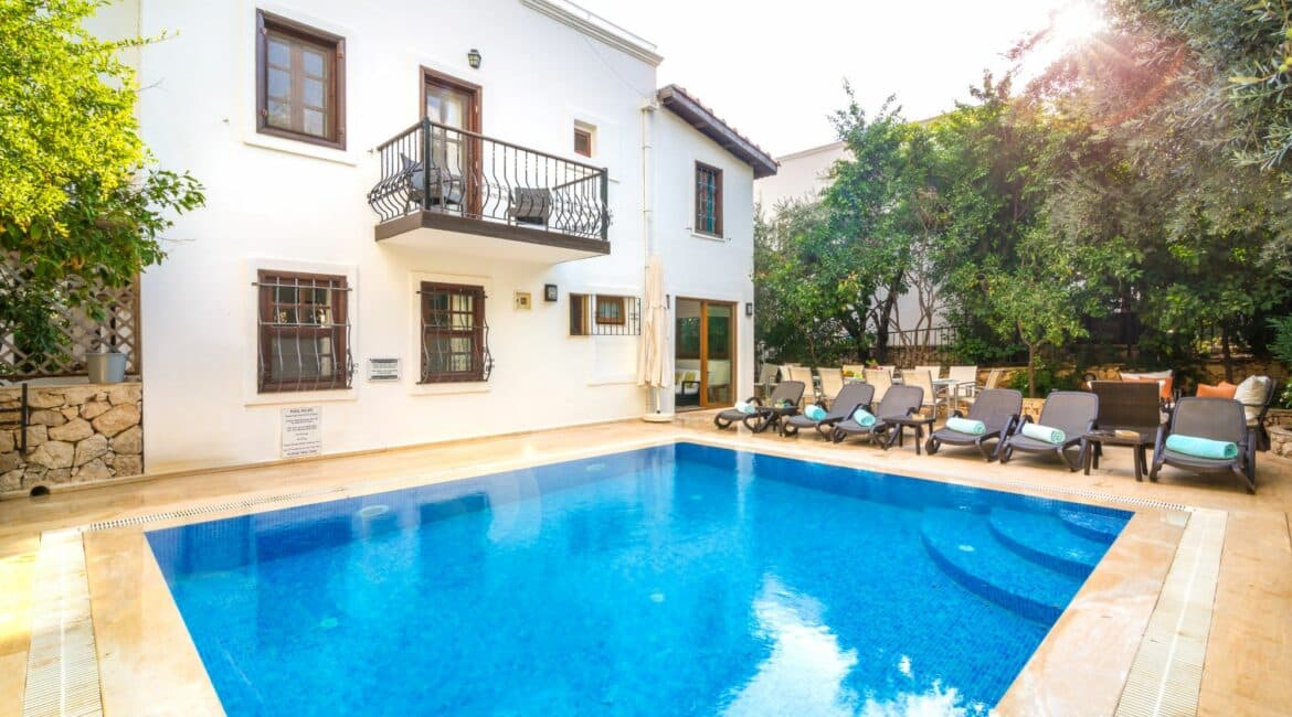 Villa Likya Kalkan large pool terrace