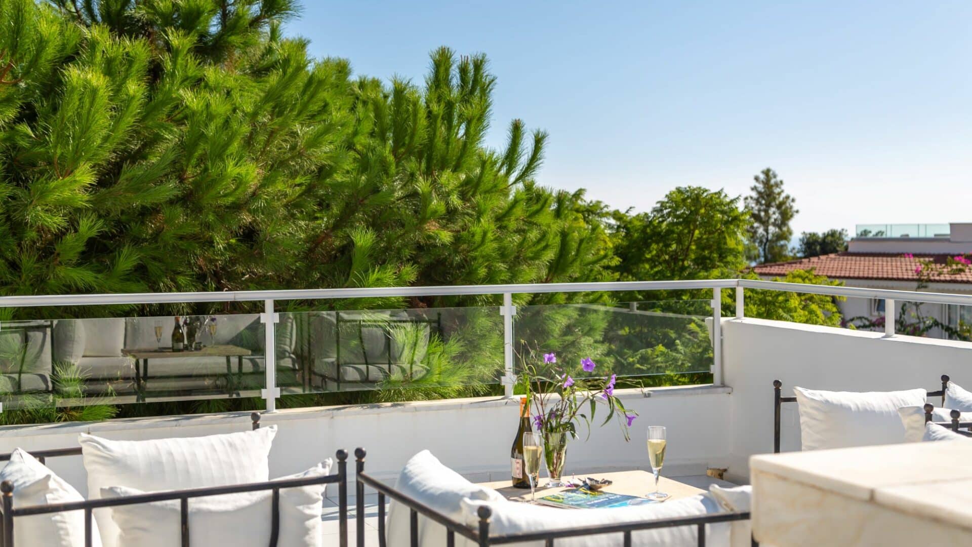 Villa Likya Kalkan quite moments on the furnished roof terrace