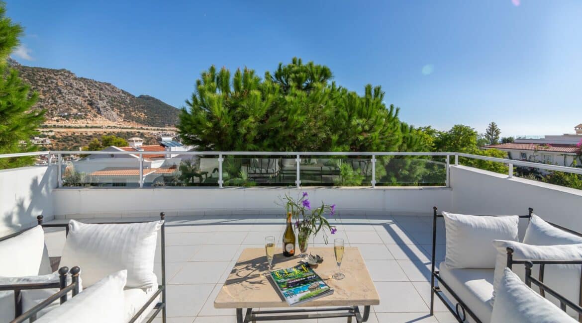 Villa Likya Kalkan surrounding Likya Estate views from the roof terrace