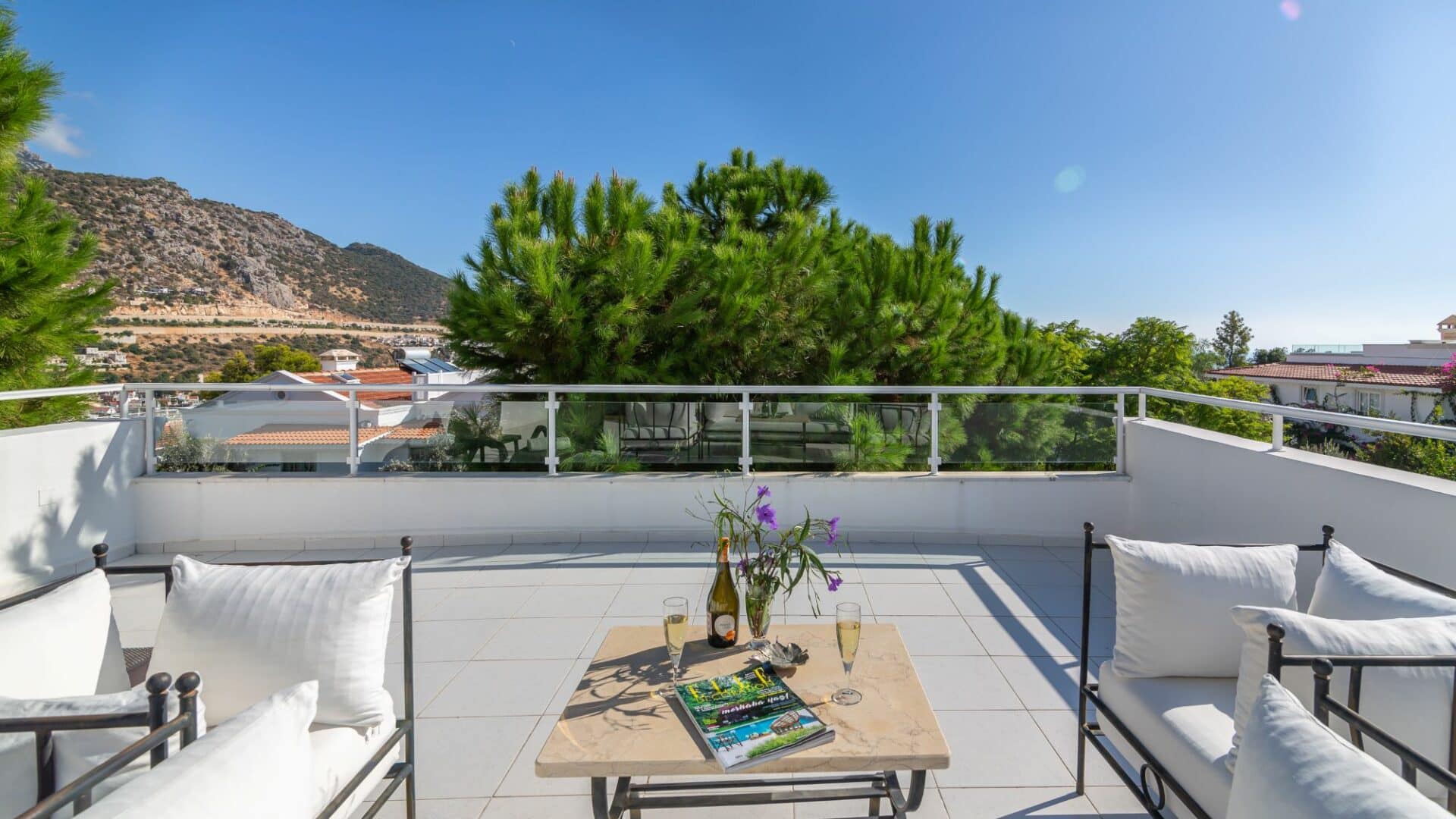 Villa Likya Kalkan surrounding Likya Estate views from the roof terrace