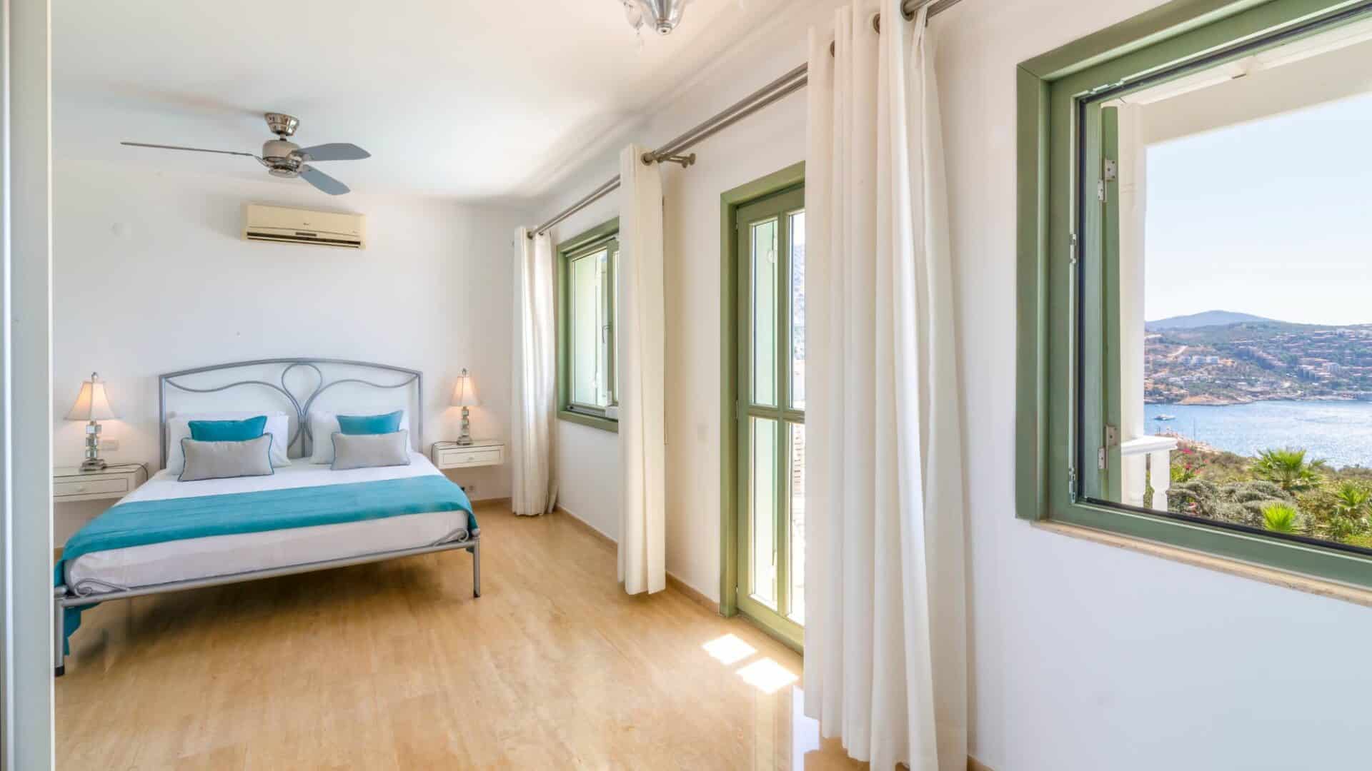 Yesil Ev Villa in Kalkan master double bedroom 1 super spacious interior