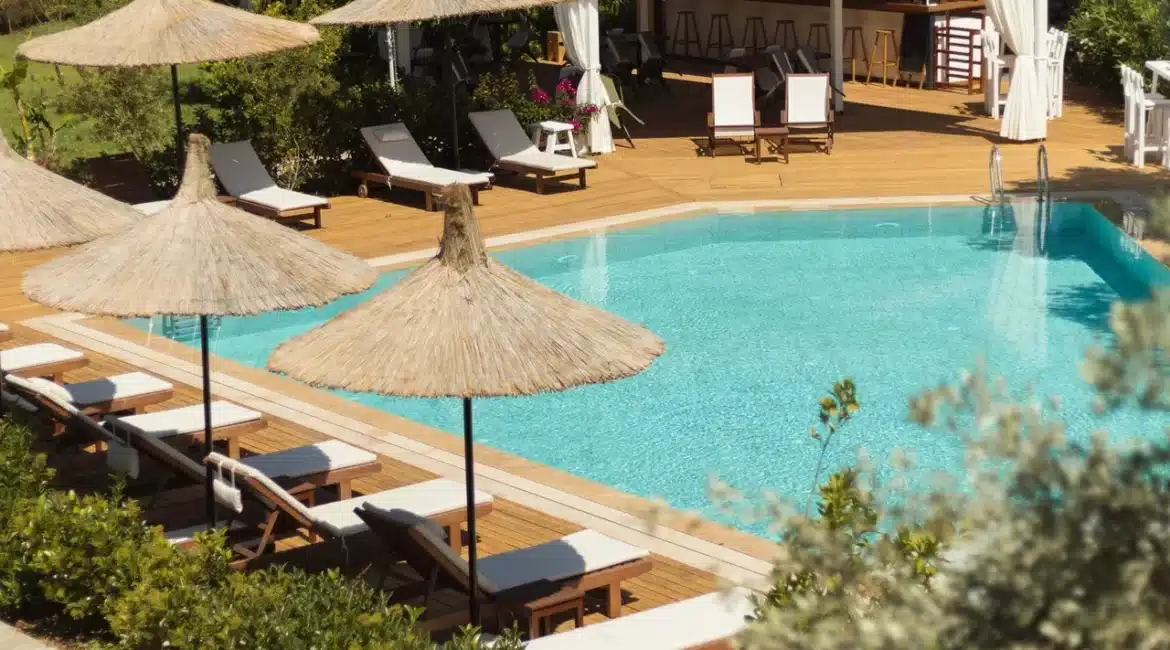 Boho Garden Selimiye swimming pool and gardens