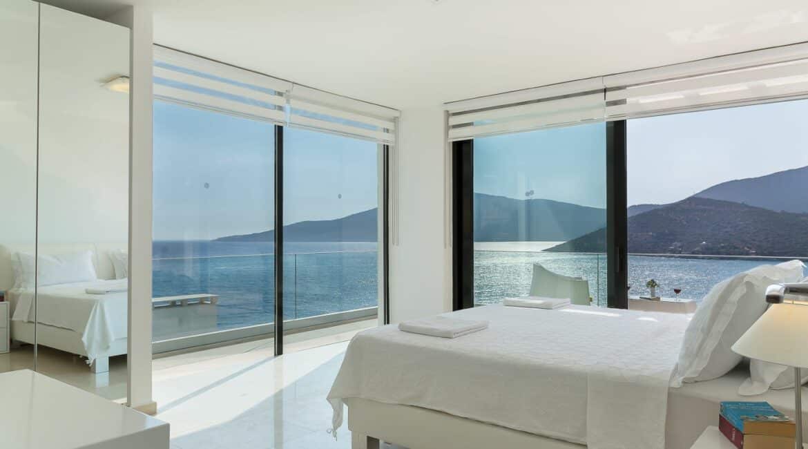 Villa Afsana Kalkan double bedroom and widescreen sea views