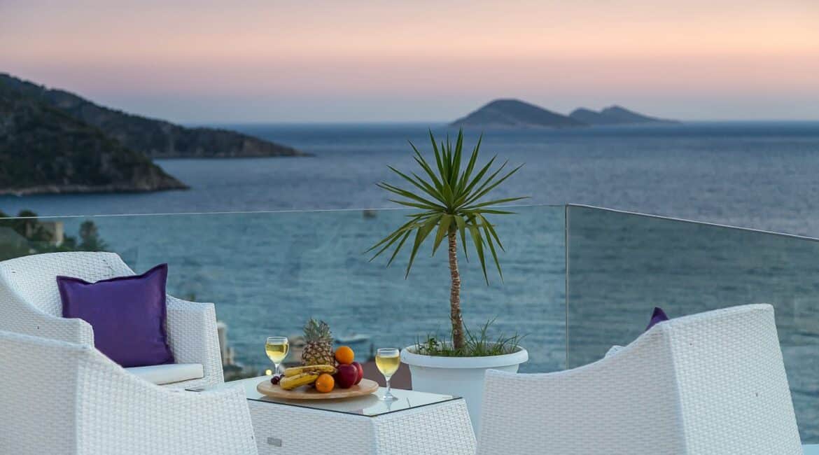 Villa Afsana Kalkan sunset sea views