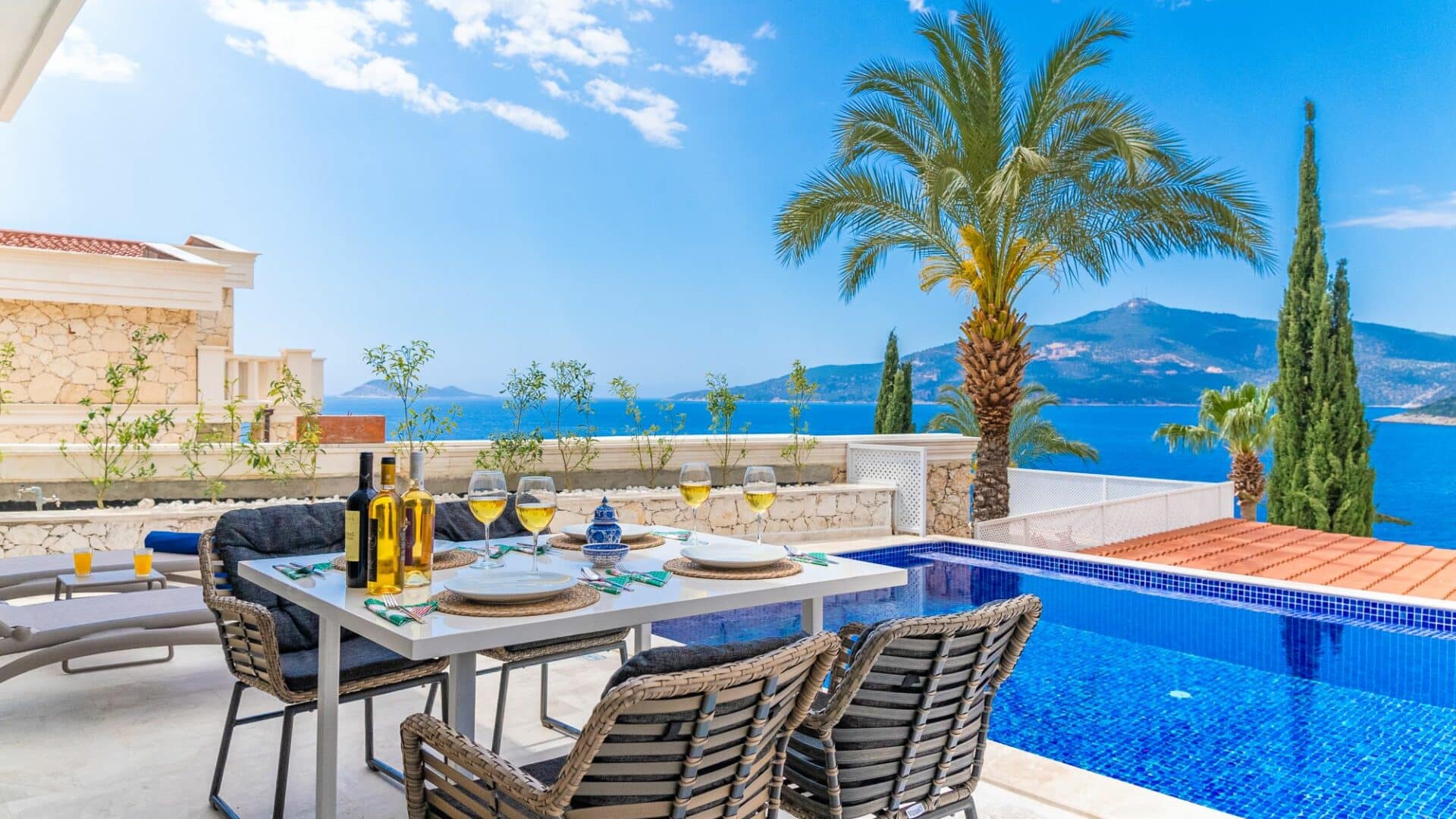 Villa Bahce Kalkan and views to sea