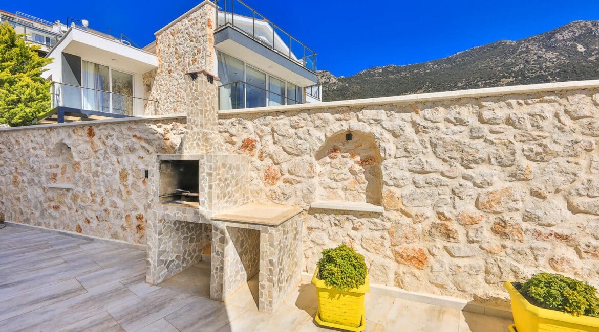 Villa Elia Kalkan built in barbecue