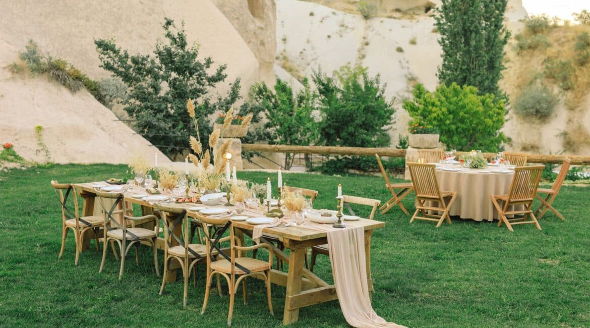 Argos in Cappadocia glorious outside lawned terraces for languid bbqs and picnics