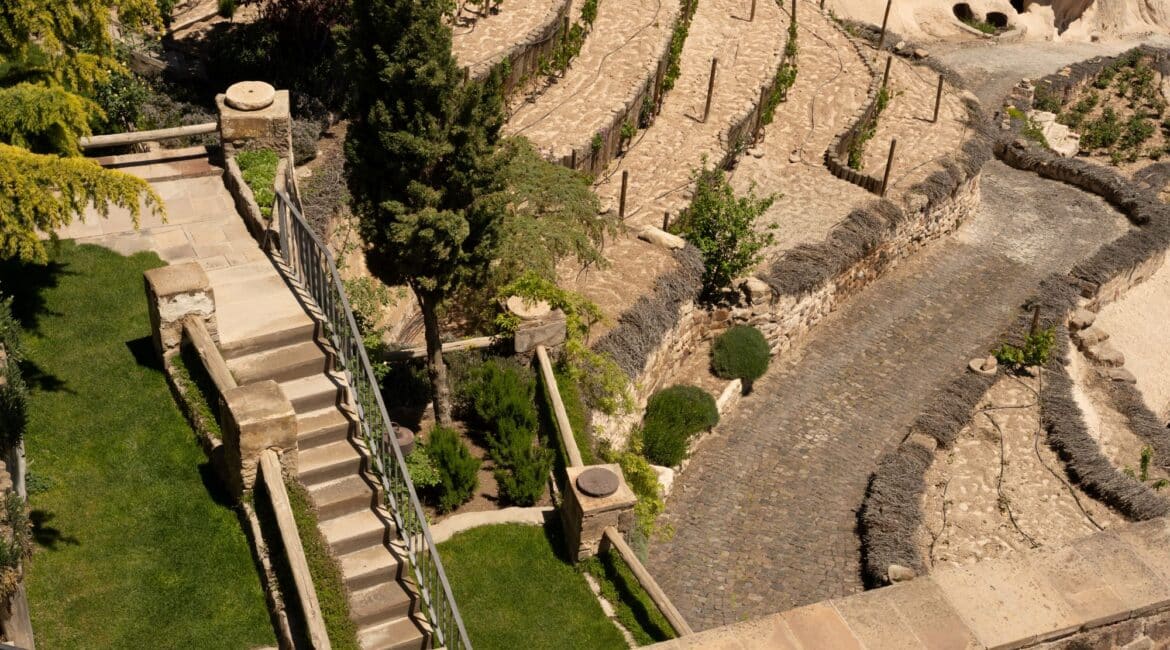 Argos in Cappadocia stunning lawns and terraces