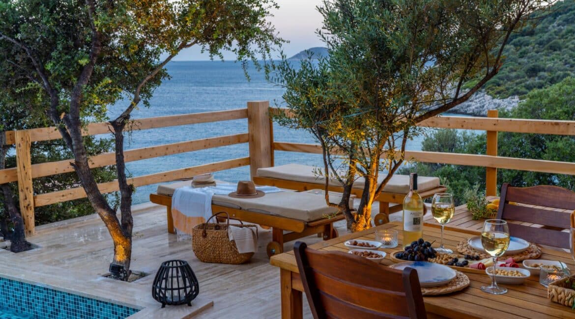 Waters Edge 7 Kalkan beautiful seaside villa made for relaxation and dining alfresco