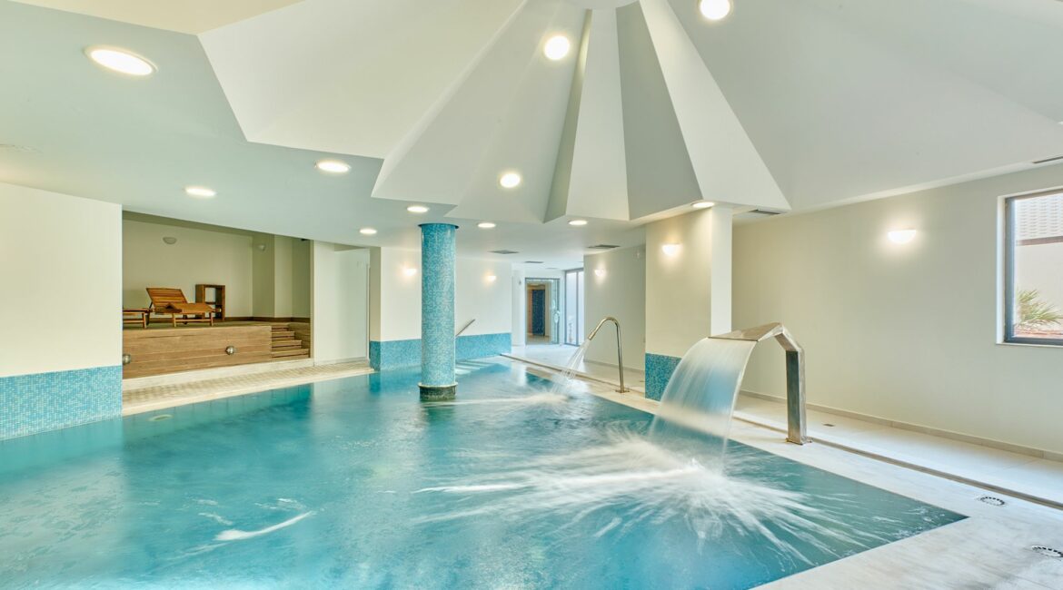 Paralos Kosta Alimia Crete indoor pool spa