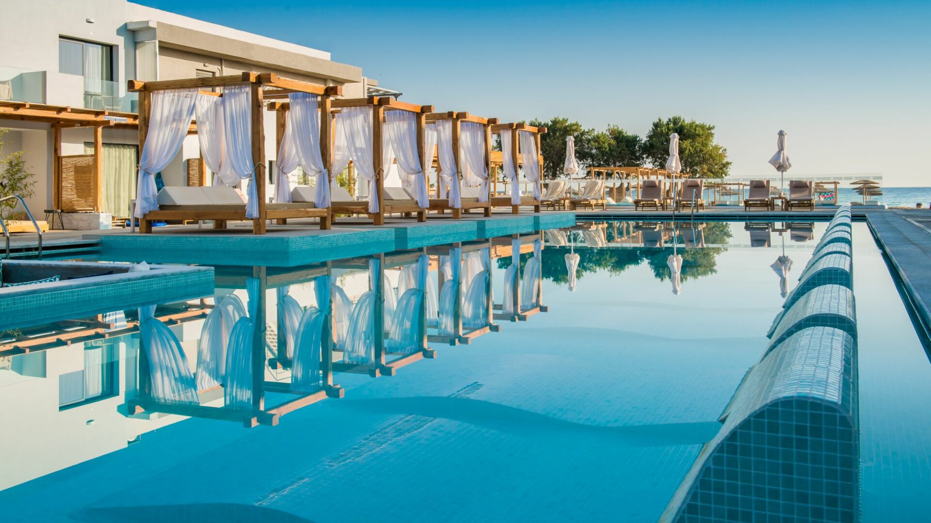 Paralos Lifestyle Beach Crete beautiful poolside setting