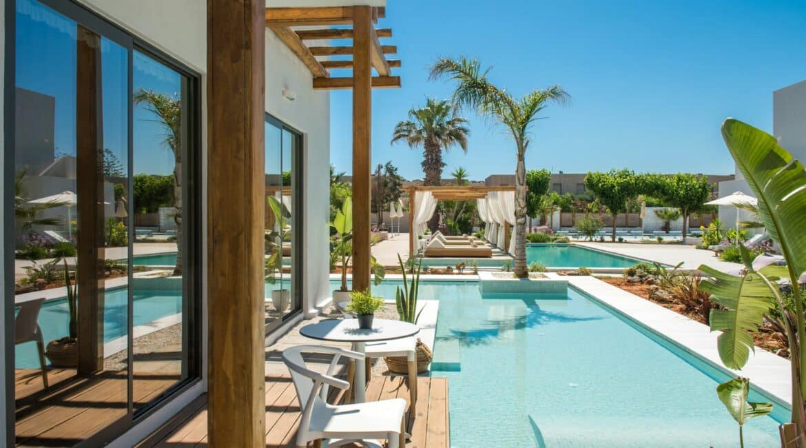 Paralos Lifestyle Beach Crete immaculate pool and terraces