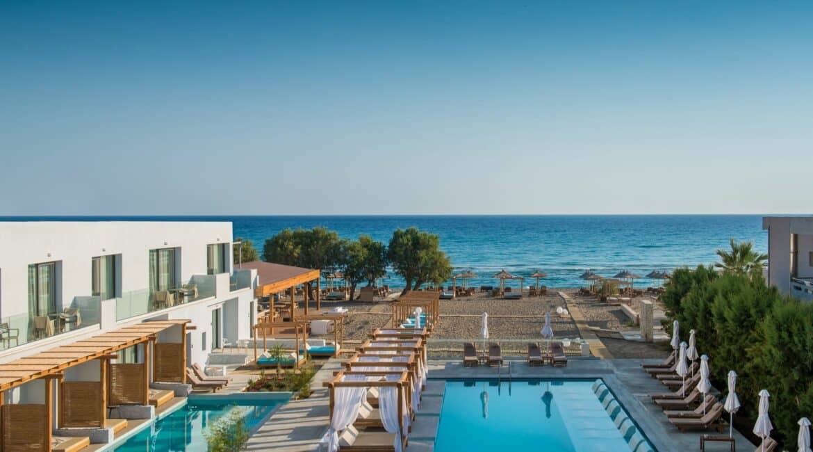 Paralos Lifestyle Beach Crete serene hotel pool and beach environs