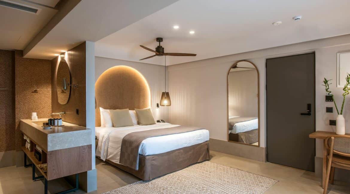 Paralos Venus Suites Crete Junior Suite beautiful decor and spacious design