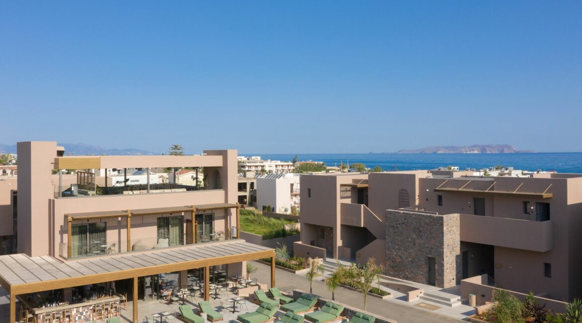 Paralos Venus Suites Crete aerial views