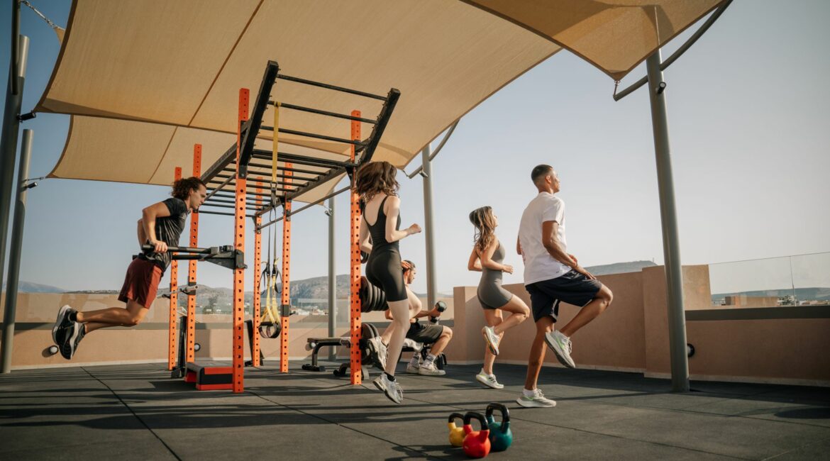 Paralos Venus Suites Crete alfresco gym