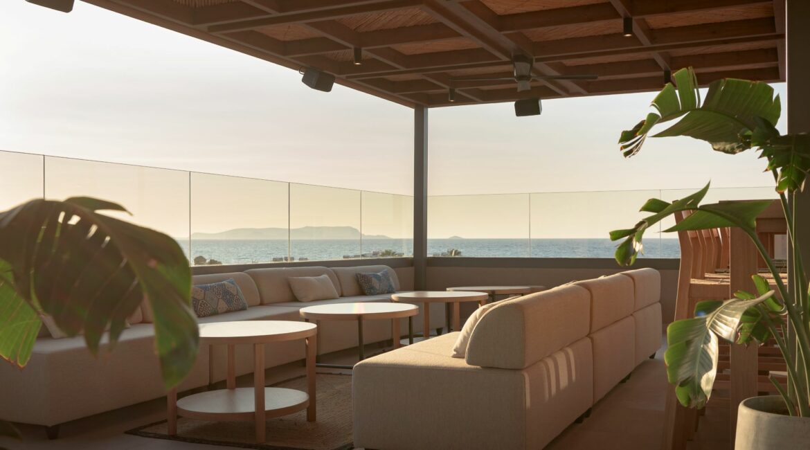 Paralos Venus Suites Crete grgeous rooftop bar to relax and renew