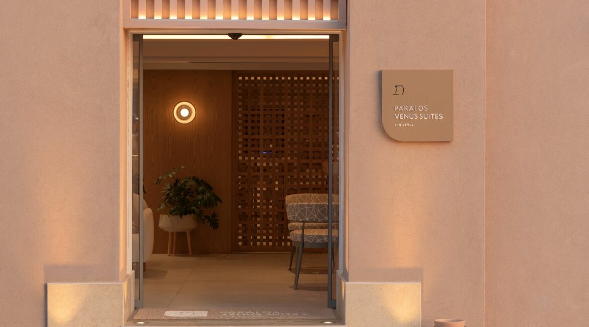 Paralos Venus Suites Crete reception and entrance
