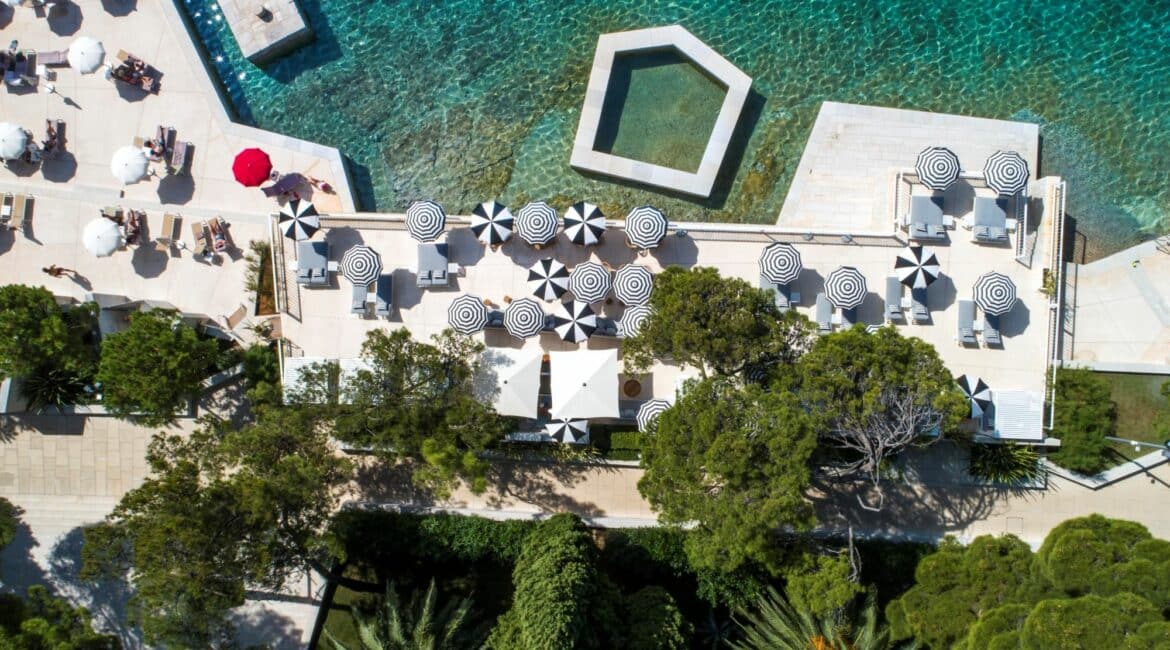 Bellevue Hotel chic beach club Losinj Croatia