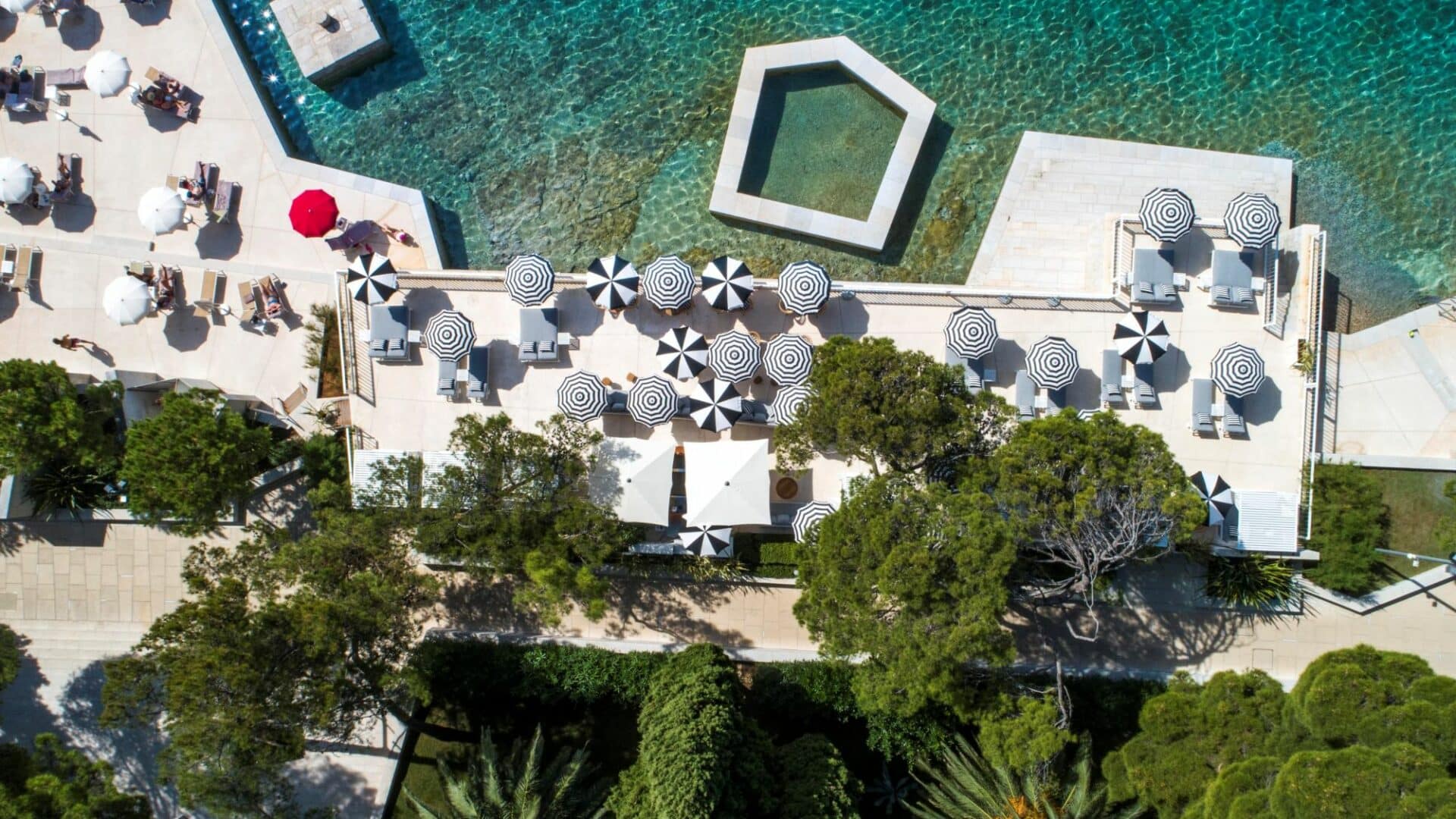 Bellevue Hotel chic beach club Losinj Croatia