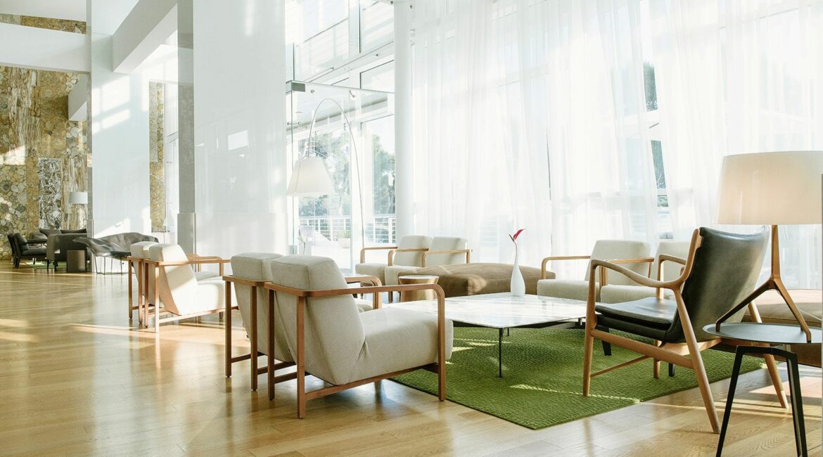 Bellevue Hotel contemporary sitting room Losinj Croatia