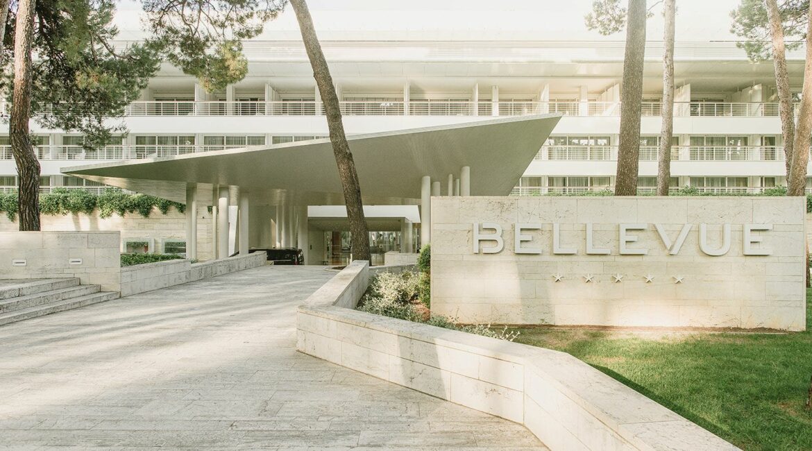 Bellevue Hotel entrance Losinj Croatia