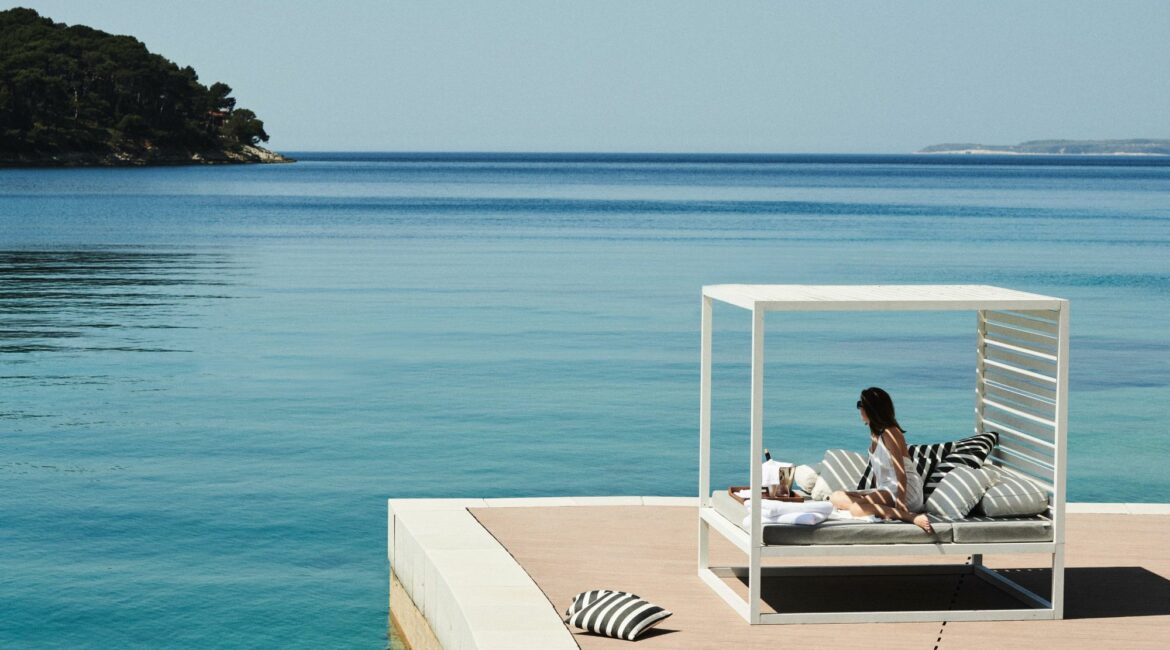 Boutique Hotel Alhambra gloriously calm sea Losinj Croatia