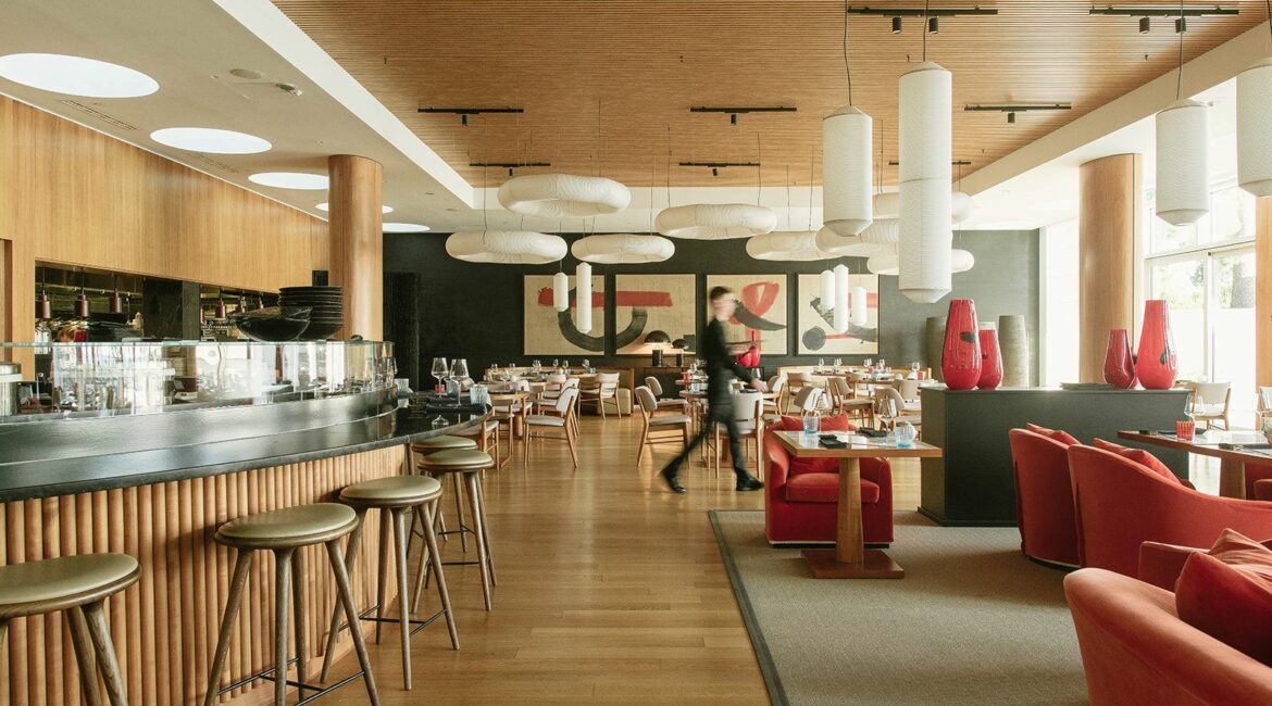 Hotel Bellevue Matsunoki Restaurant modern interiors Losinj Croatia