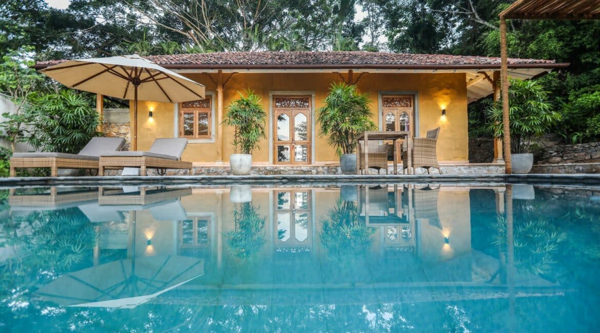 Kahanda Kanda Plantation Luxury Pool Villa Kumbuk gorgeous alfresco spaces and exterior of the suite