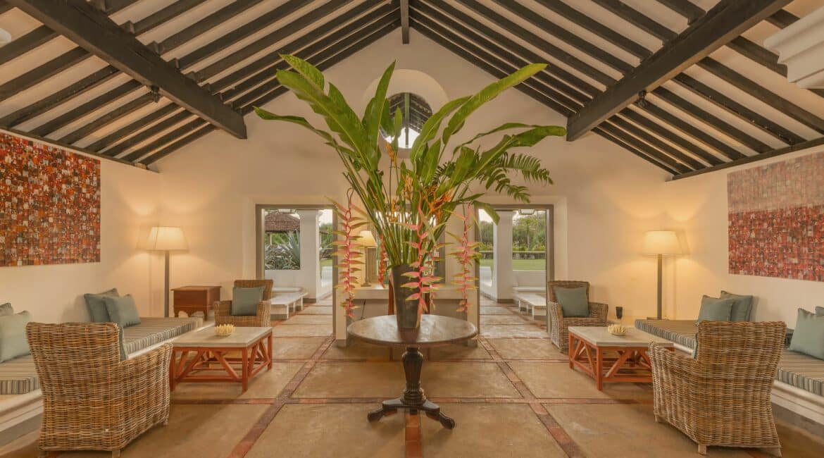 The Villa Bentota lobby vibes