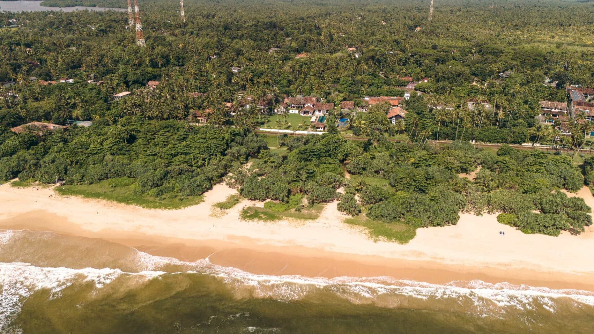 The Villa Bentota stunning position and close proximity to Bentota beach