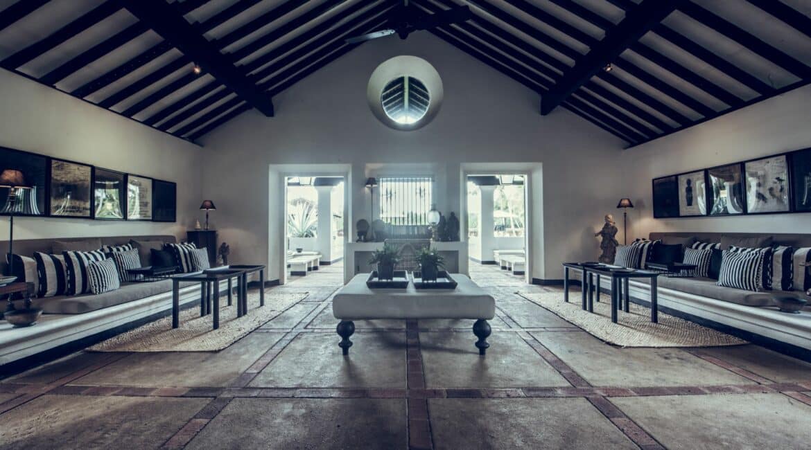 The Villa Bentota super spacious lobby