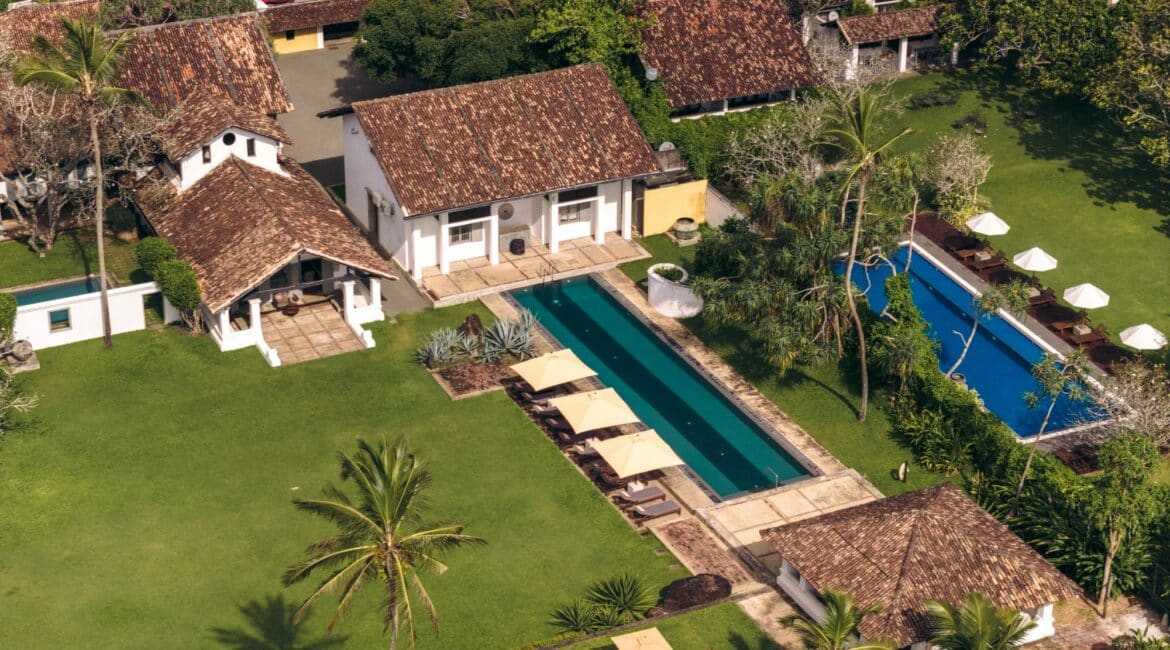 The Villa Bentota swimming pools gardens and stunning surrounds
