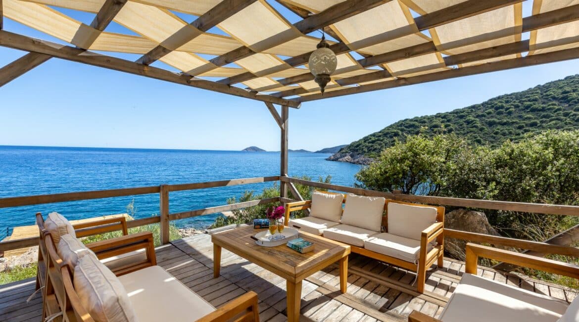Villa Guney Exclusive 5 bedroom villa Kalamar Bay Kalkan beside the sea stunning furnished terraces