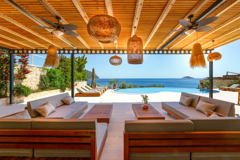 Villa Guney Exclusive luxury villa in Kalkan with private pool, stunning sea views and private waterfront — ideal for luxury holidays in Kalkan Turkey