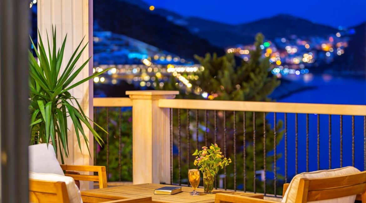 Villa Guney Exclusive 5 bedroom villa Kalamar Bay Kalkan furnished balcony