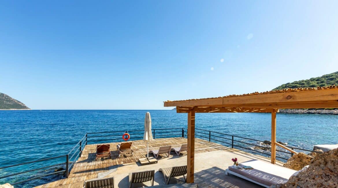 Villa Guney Exclusive 5 bedroom villa Kalamar Bay Kalkan spacious bathing platforms
