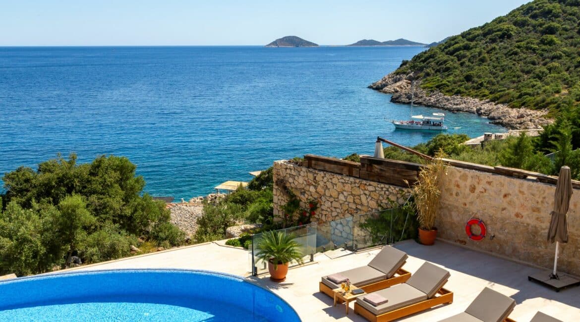 Villa Guney Exclusive 5 bedroom villa Kalamar Bay Kalkan swimming pool and glorious sea views