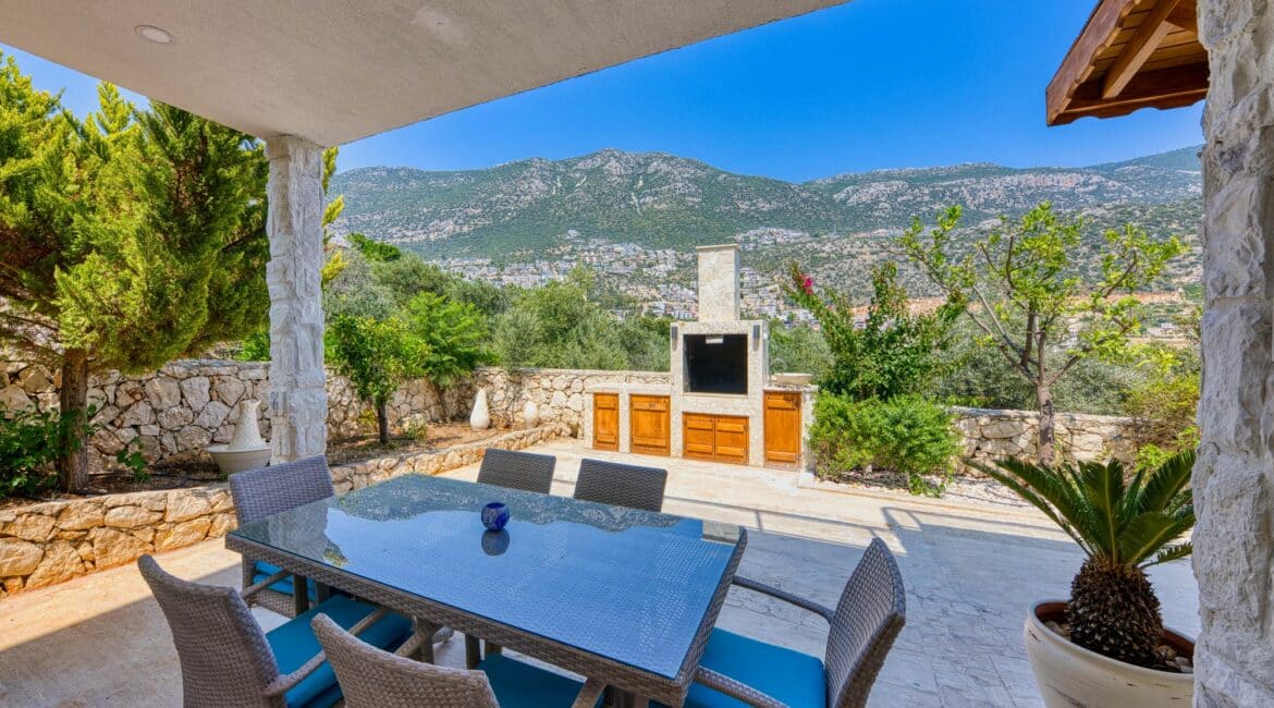 Villa Oasis Kalkan alfresco dining area