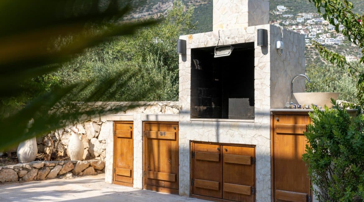 Villa Oasis Kalkan alfresco kitchen